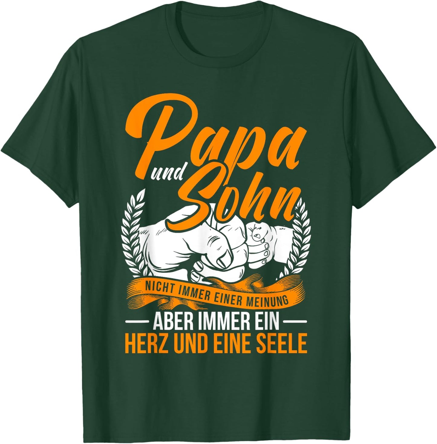 Papa und Sohn Vater Sohn Partner Look Spruch Vatertag T-Shirt - T-Shirt | Forest