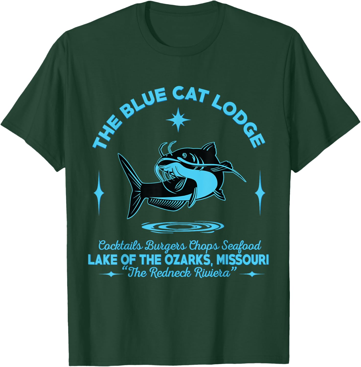 The Blue Cat Lodge lake of the ozarks Missouri classic fish Women T-Shirt - T-Shirt | Forest