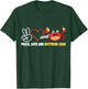 Peace Love and Buttered Crab Seafood Crab Eating T-Shirt - T-Shirt | Forest