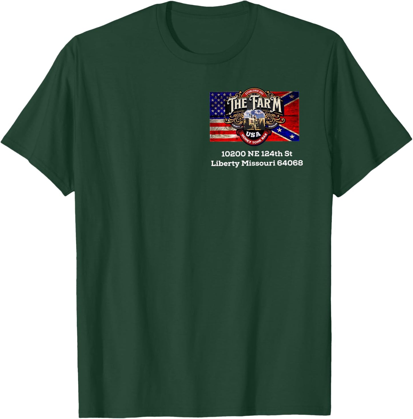 Stronger Than Cotton The Farm Honky Tonk Liberty Missouri T-Shirt - T-Shirt | Forest