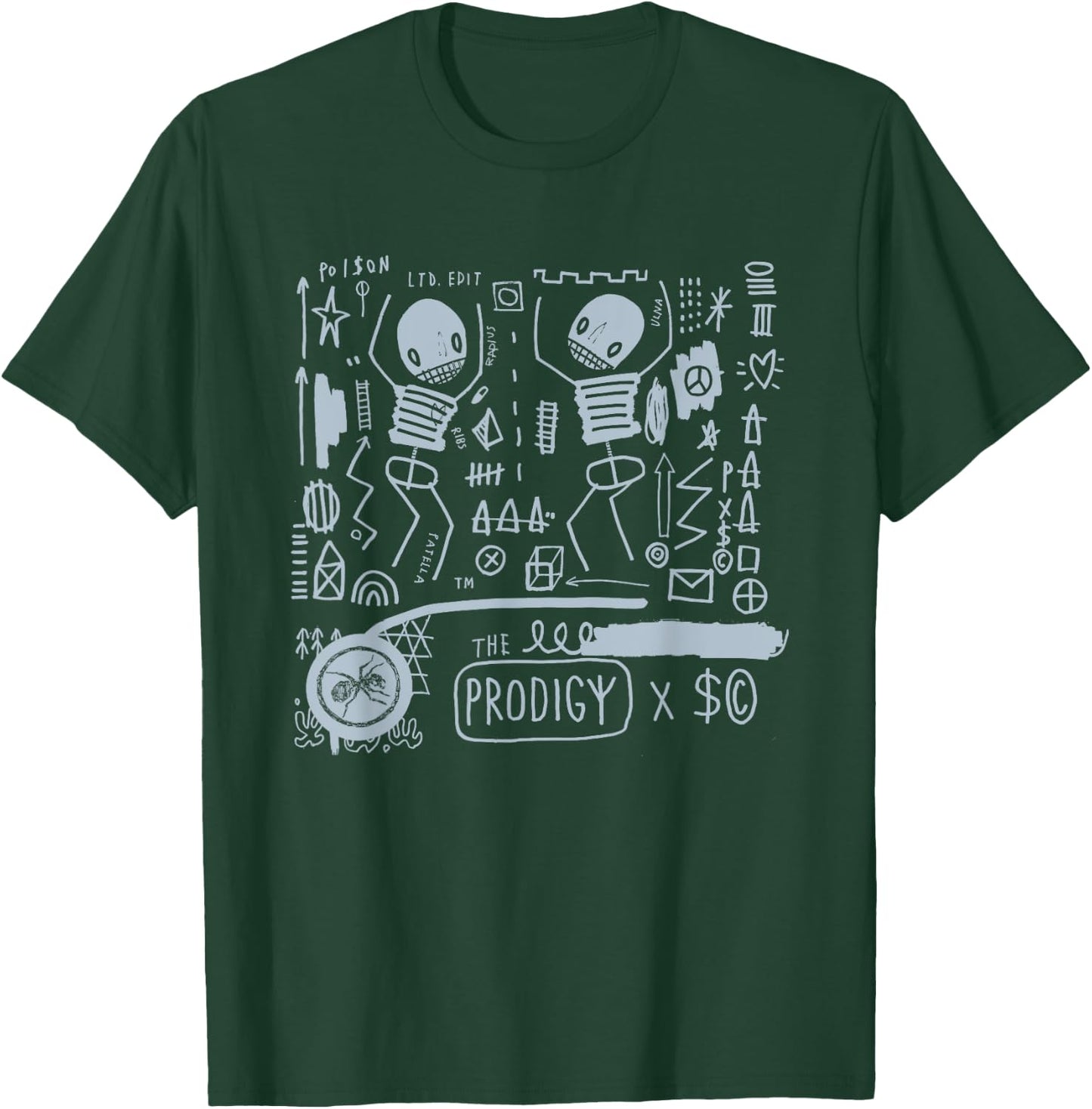 The Prodigy X Skeleton Cardboard T-Shirt - T-Shirt | Forest