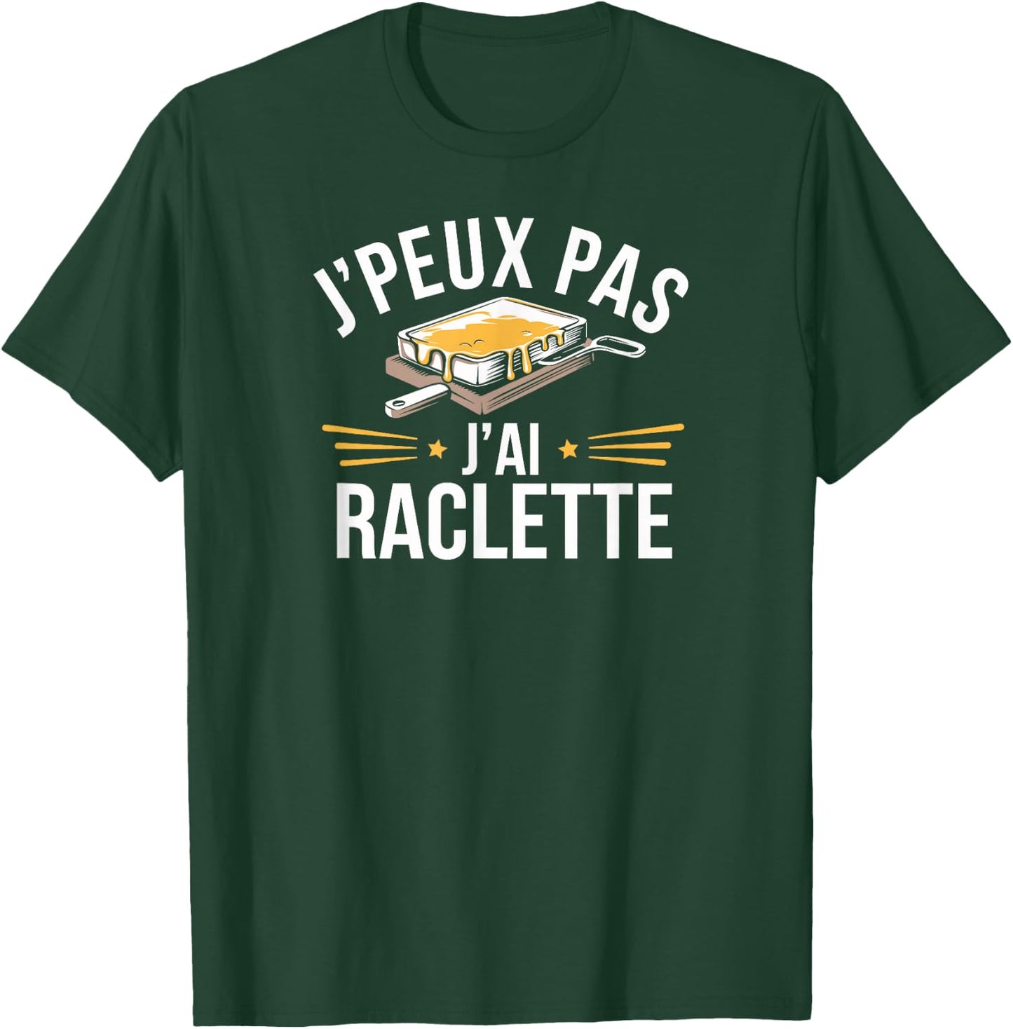I Can't Have Raclette , Black, S T-Shirt - T-Shirt | Forest