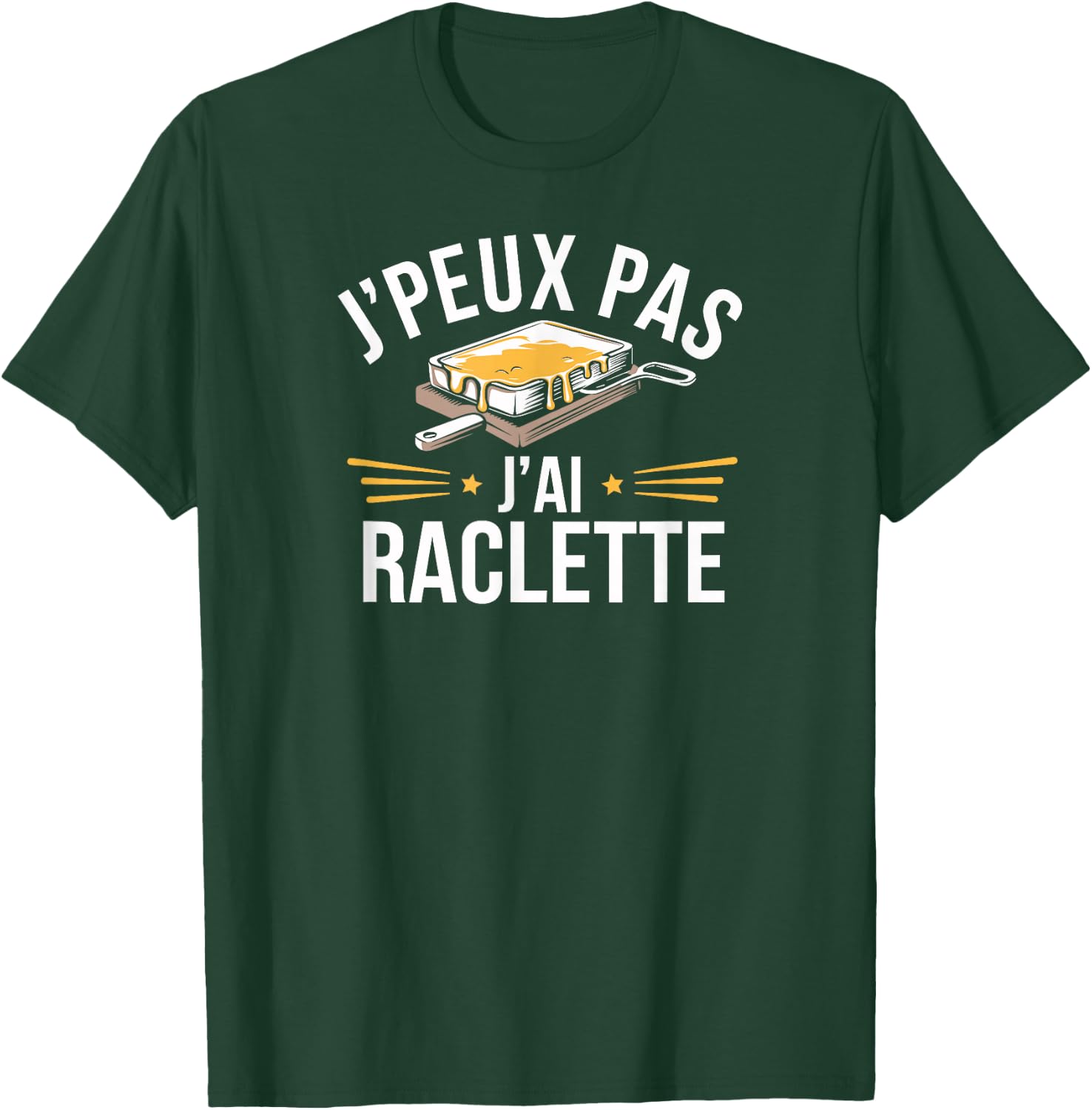 I Can't Have Raclette , Black, S T-Shirt - T-Shirt | Forest