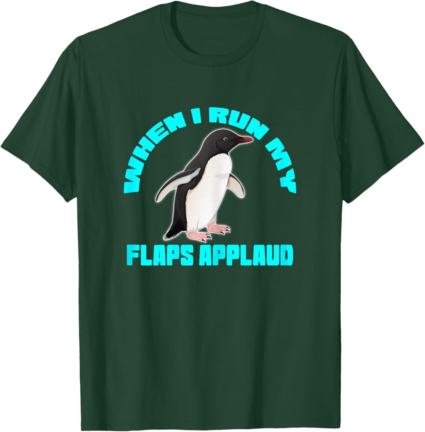 Penguin flaps applaud inappropriate embarrassing roulette T-Shirt - T-Shirt | Forest