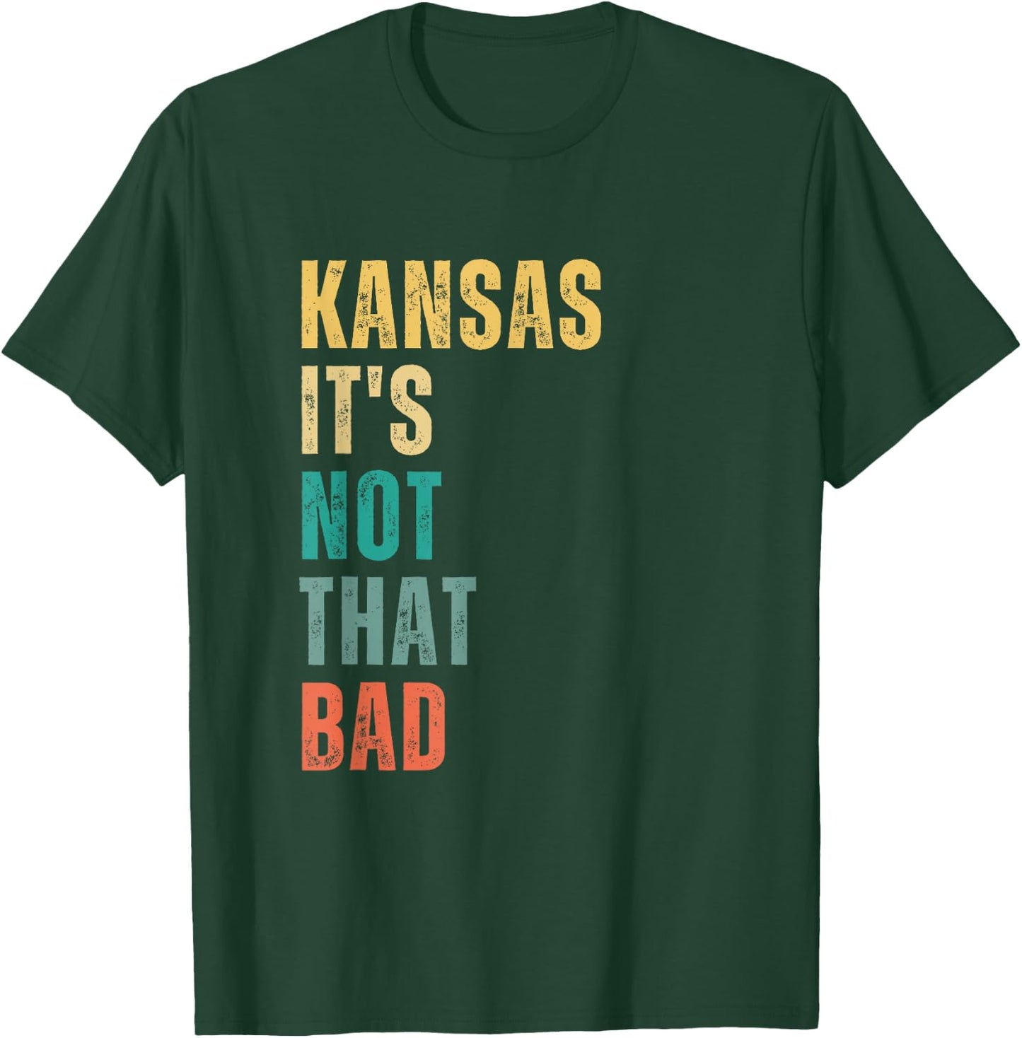 Kansas It's Not That Bad vintage T-Shirt - T-Shirt | Forest