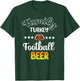 Family Football Beer Turkey Funny Thanksgiving T-Shirt - T-Shirt | Forest
