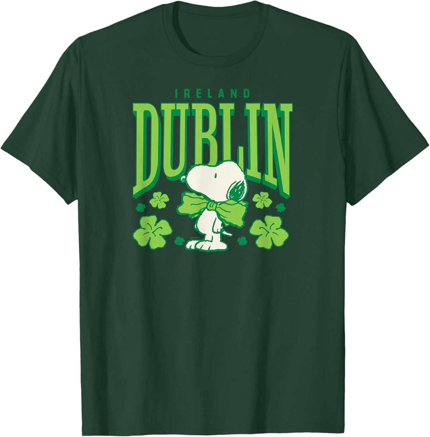 Peanuts - Snoopy St. Patrick's Day Dublin Ireland T-Shirt - T-Shirt | Forest