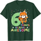 Red Panda 6th Birthday Kids Six Year Old Red Panda T-Shirt - T-Shirt | Forest