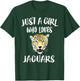 Just A Girl Who Loves Jaguars Animal Gift T-Shirt - T-Shirt | Forest