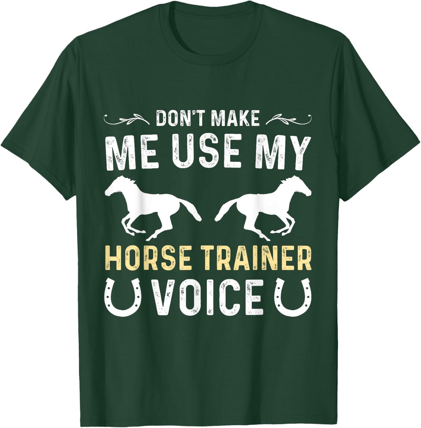 Funny horse trainer assistant thank you equestrian trainer T-Shirt - T-Shirt | Forest