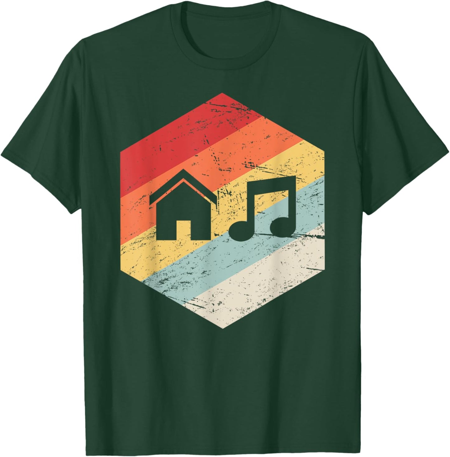 Vintage Retro House Music T-Shirt - T-Shirt | Forest