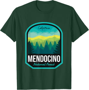 Mendocino National Forest CA T-Shirt - T-Shirt | Forest