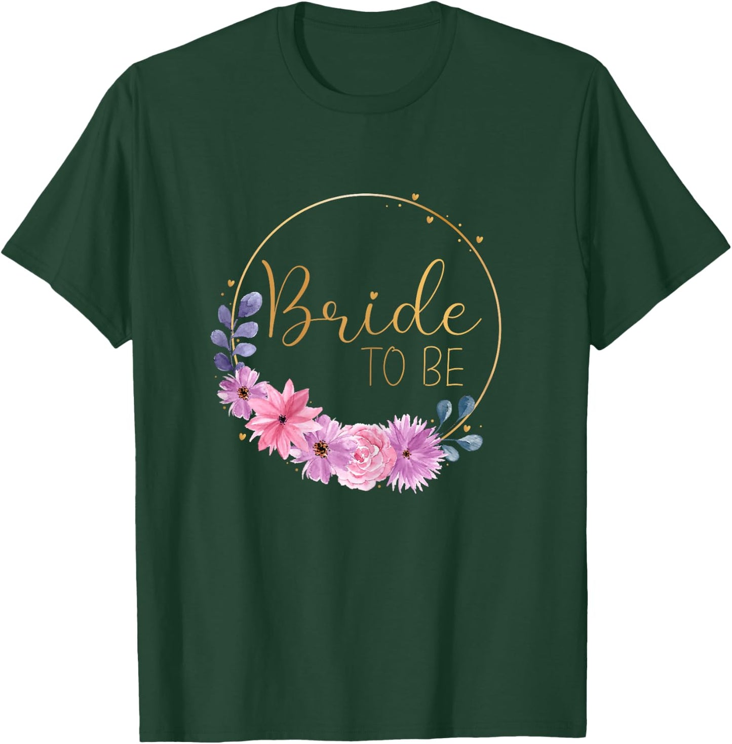 Bride to be Junggesellenabschied Hochzeit rosa Blumen T-Shirt - T-Shirt | Forest