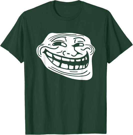 Troll Face Dank Meme Co. : Cartoon Meme , , Schwarz, S T-Shirt - T-Shirt | Forest