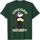 Unicorn Security Birthday Boys Dad Gift T-Shirt - T-Shirt | Forest