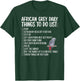 To Do List African Grey Parrot Owner African Grey Lover T-Shirt - T-Shirt | Forest