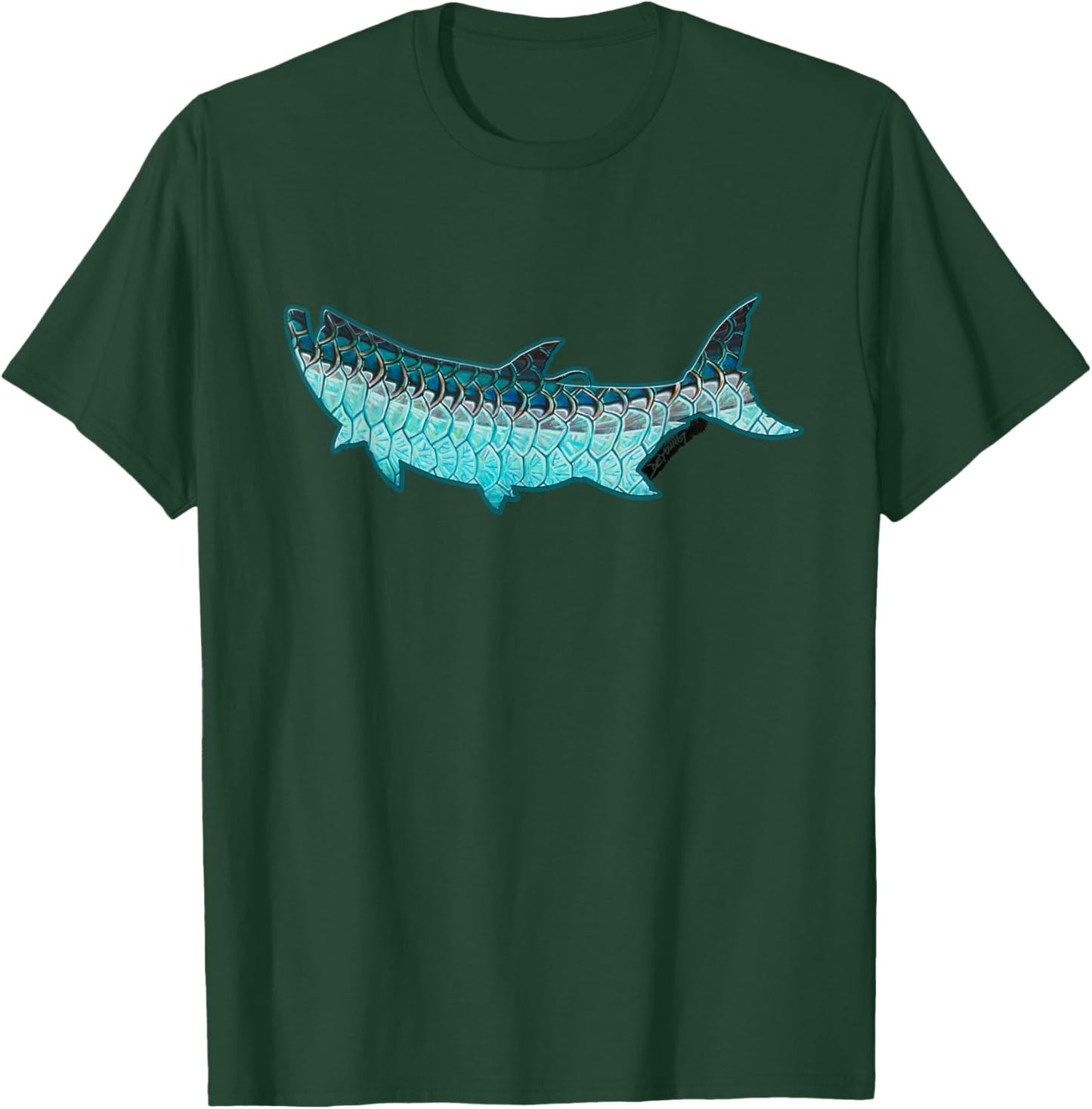 Tarpon Flank Derek DeYoung Novelty Fishing Gift T-Shirt - T-Shirt | Forest