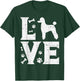 Love Poodle Standard Miniature Toy Pet Dog Lover Owner Gift Women Kids T-Shirt - T-Shirt | Forest
