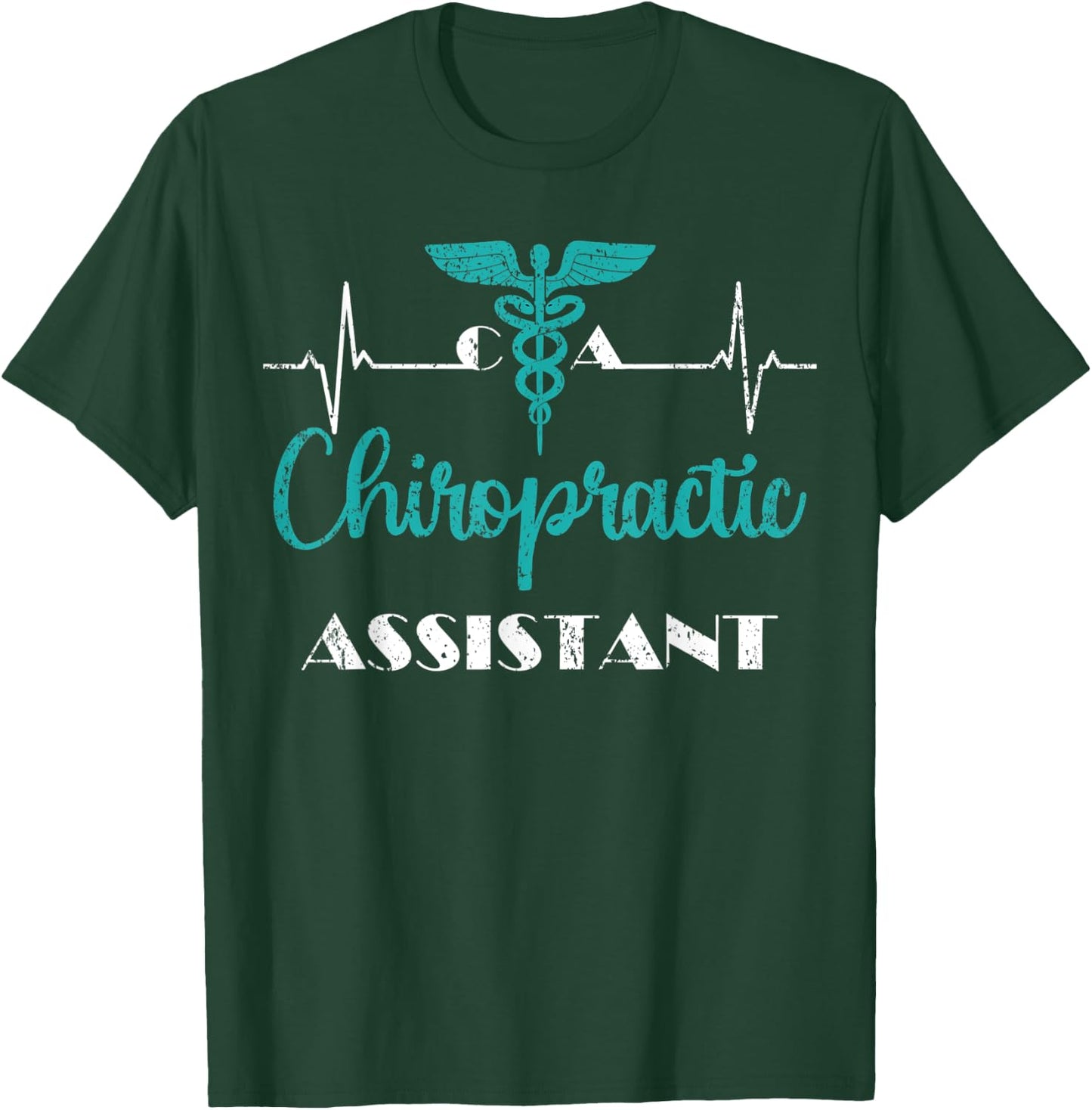 Chiropractic Care Assistant Chiropractor Spine Treatment T-Shirt - T-Shirt | Forest