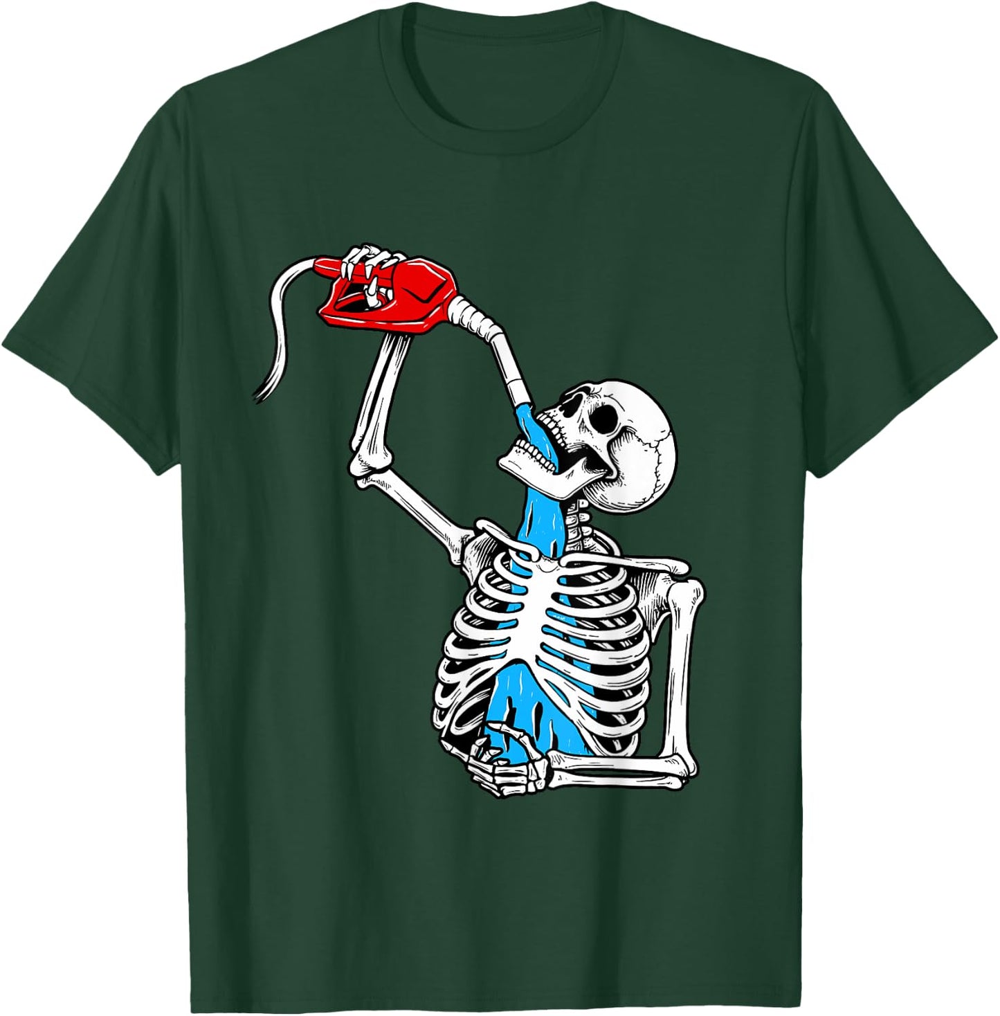 Car Skeleton - Car Guy Auto Mechanic Car Collector T-Shirt - T-Shirt | Forest