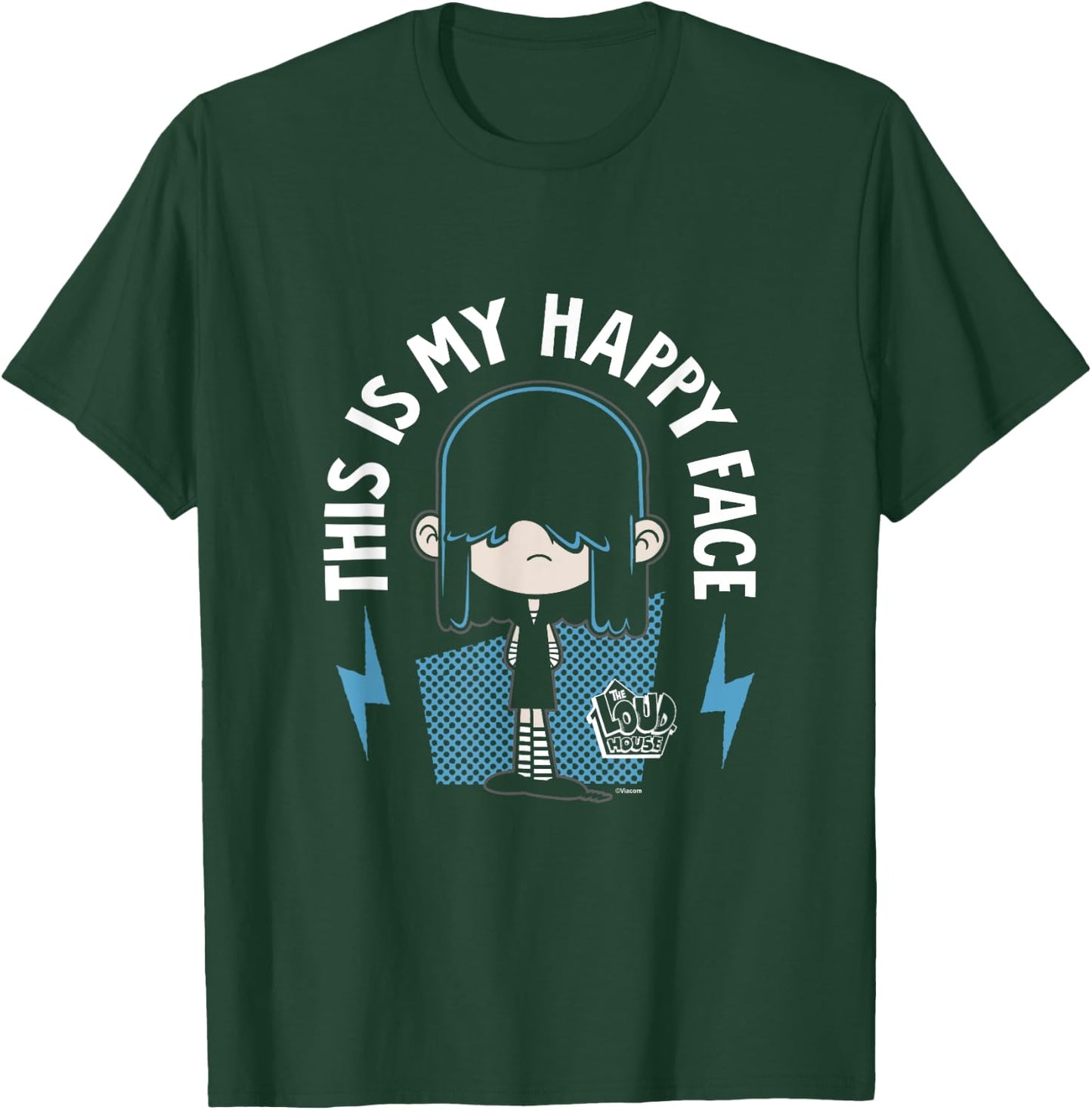 The Loud House This Is My Happy Face Lucy Loud Shot T-Shirt - T-Shirt | Forest