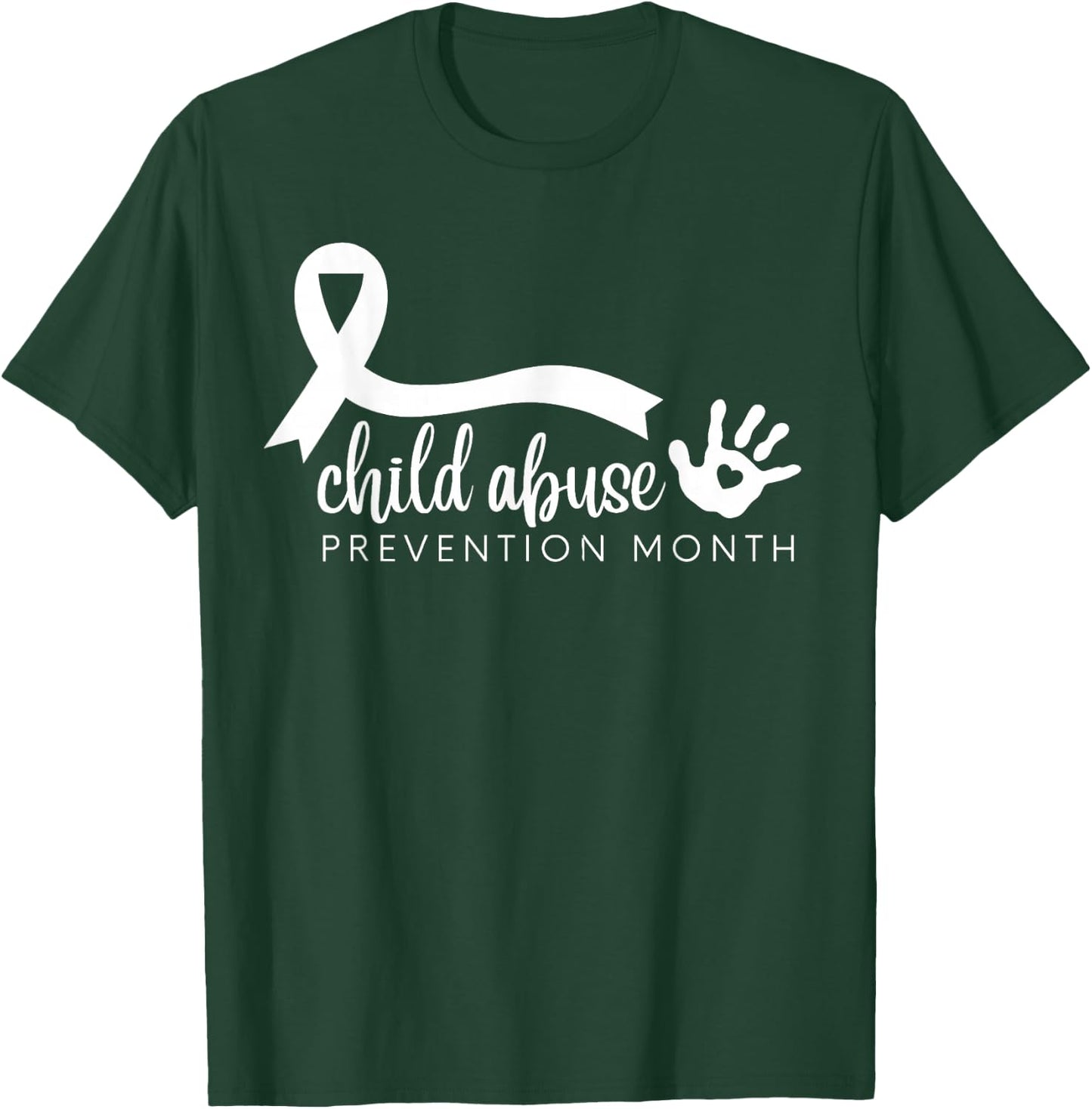 In April We Wear Blue Cool Child Abuse Prevention Awareness T-Shirt - T-Shirt | Forest