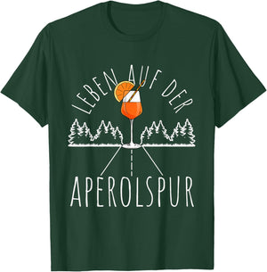 "Leben Auf Der Aperolspur Aperolspur Aperitif Spritz, black T-Shirt - T-Shirt | Forest