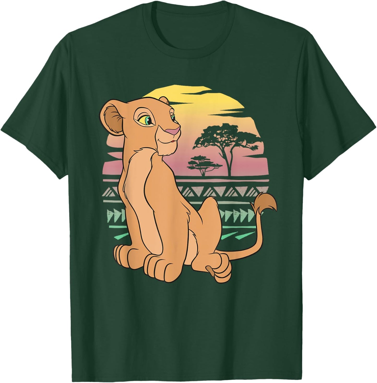 Disney The Lion King 90s Nala , Black, S T-Shirt - T-Shirt | Forest