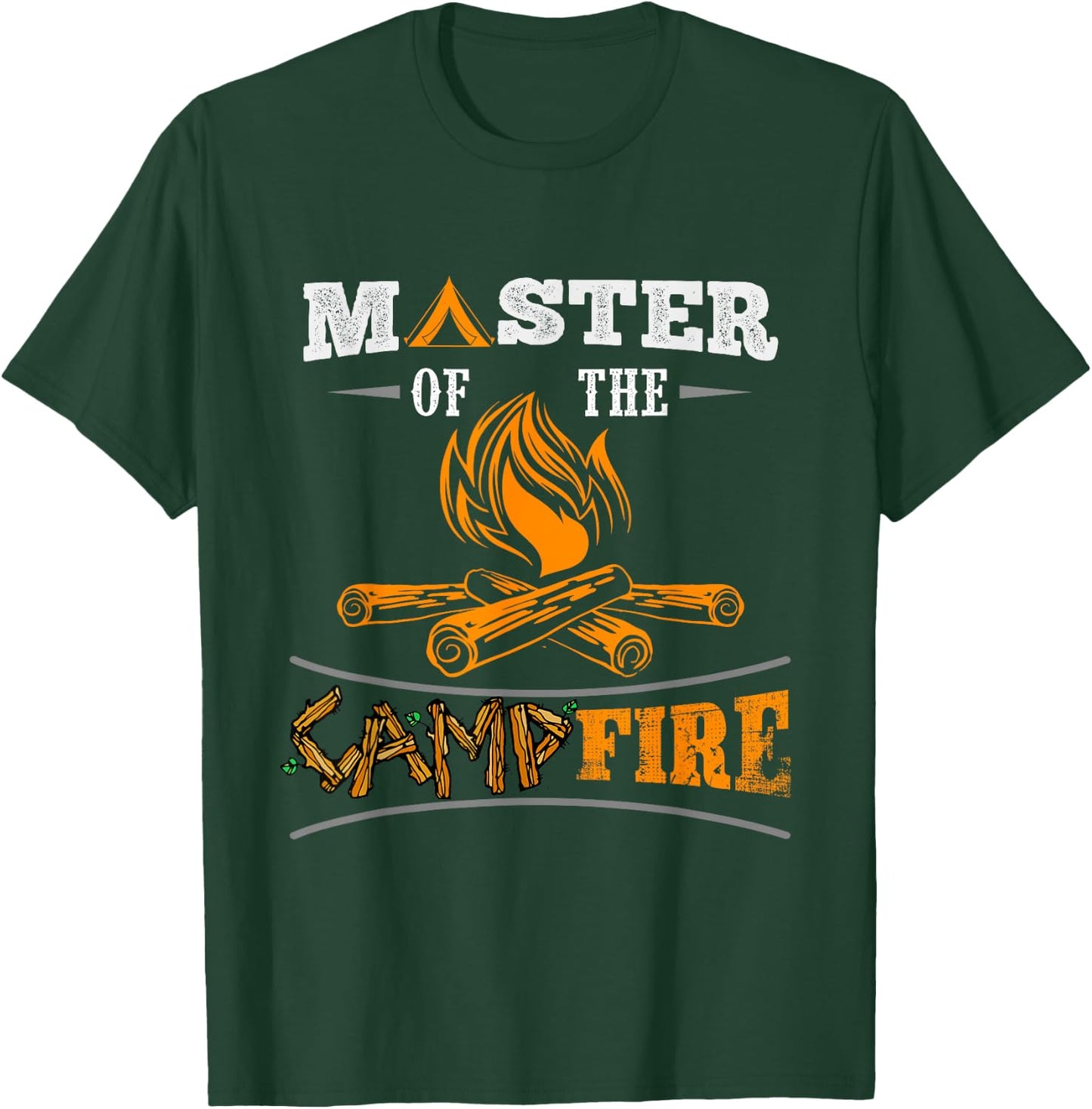 Funny Master of the Campfire Men, Women and Youth Campers T-Shirt - T-Shirt | Forest