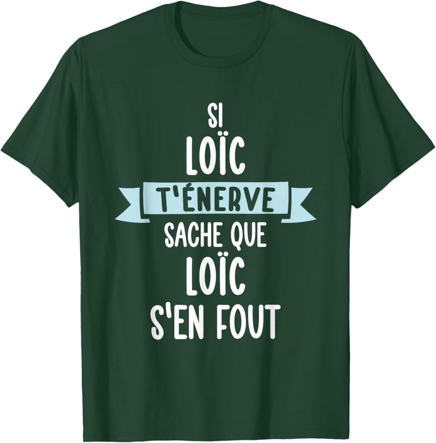 Gift Man Humour Name Personalized Loïc , Black, S T-Shirt - T-Shirt | Forest