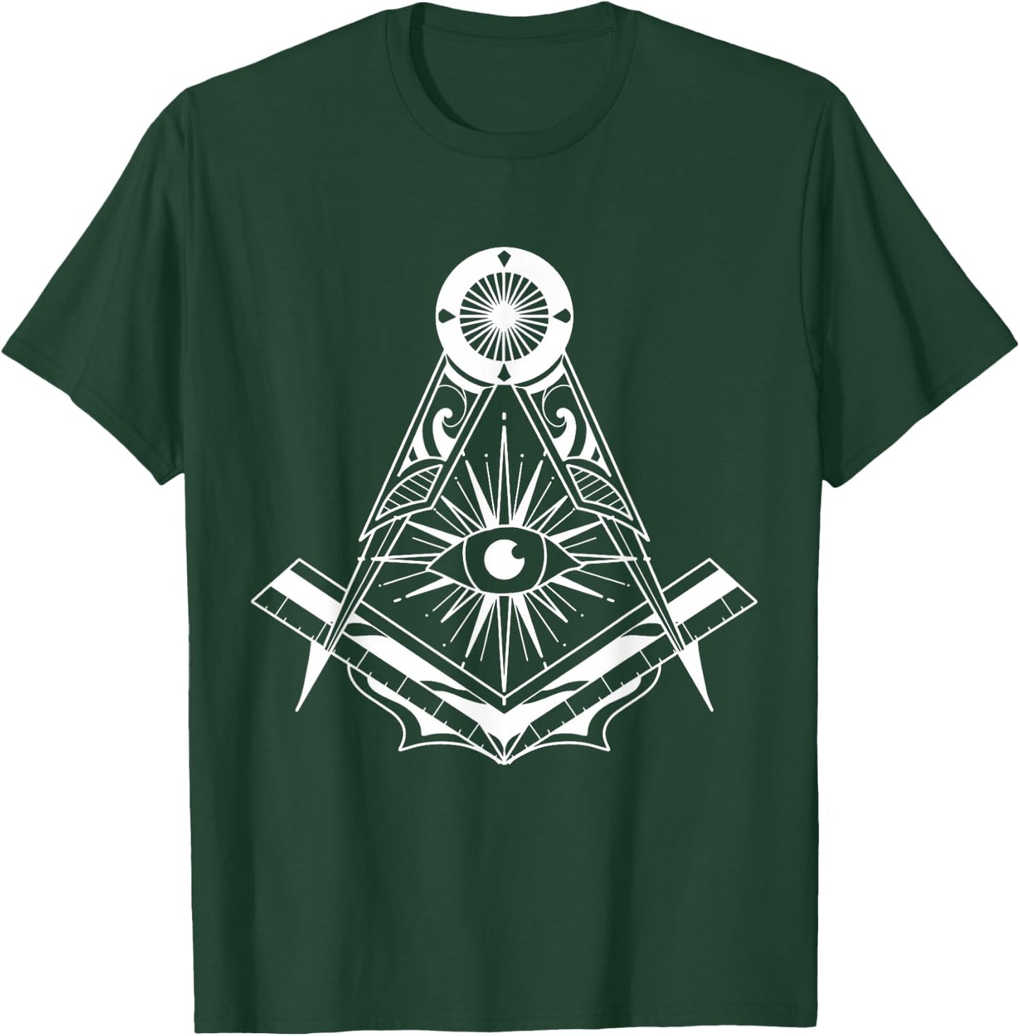 Freemason Emblem , Black, S T-Shirt - T-Shirt | Forest