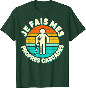 Je Fais Mes Opres Waterfalls Gift Get Well Well , Black, S T-Shirt - T-Shirt | Forest