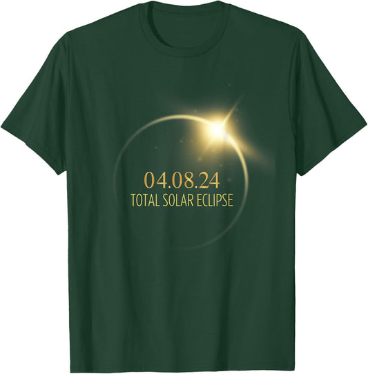 America Totality Solar Eclipse 2024 4.08.24 Accessories T-Shirt - T-Shirt | Forest