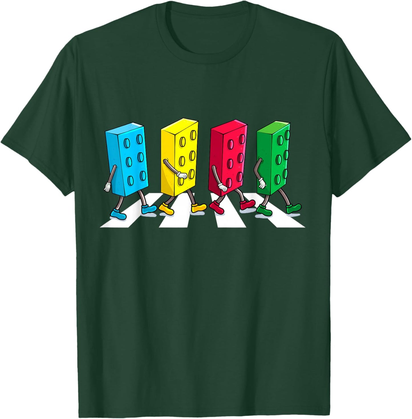 Master Builder Colourful Building Blocks Streets Boys Kids , black T-Shirt - T-Shirt | Forest