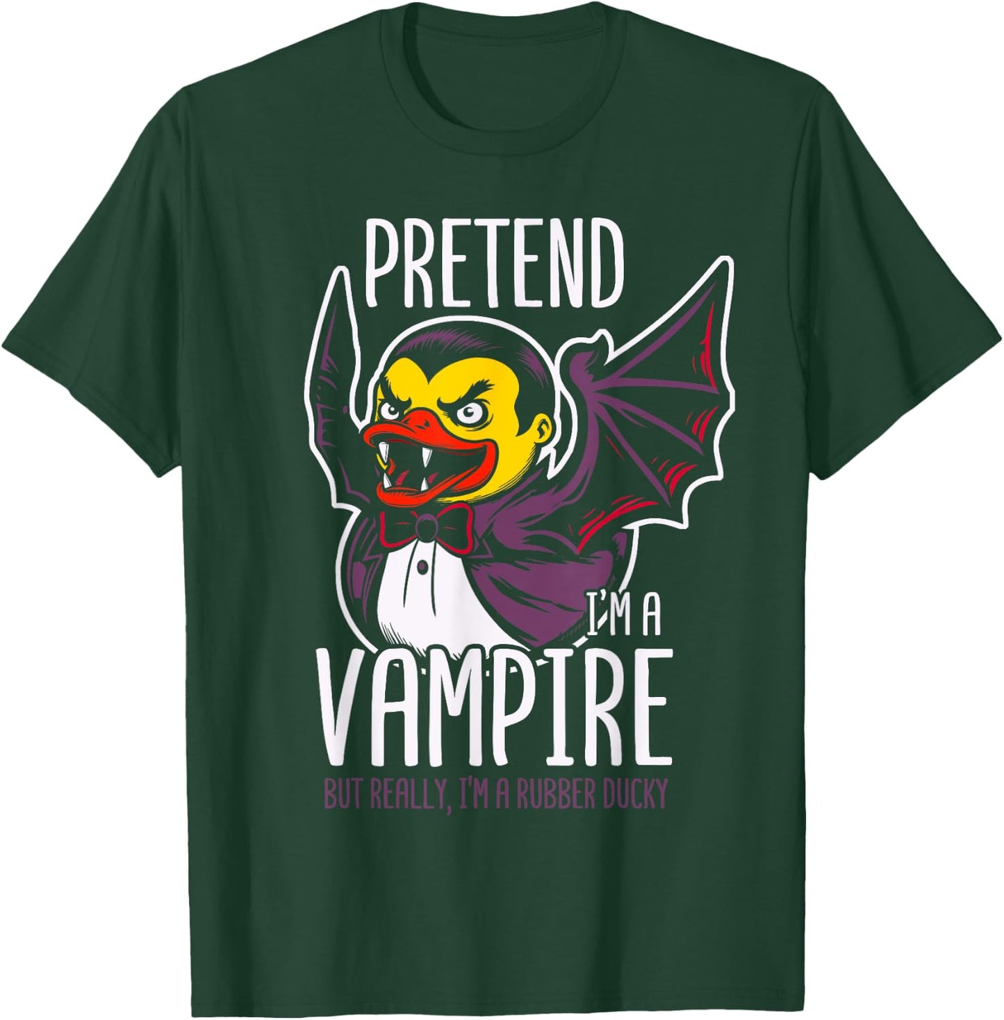 Vampire Rubber Duck Spooky Duckling T-Shirt - T-Shirt | Forest