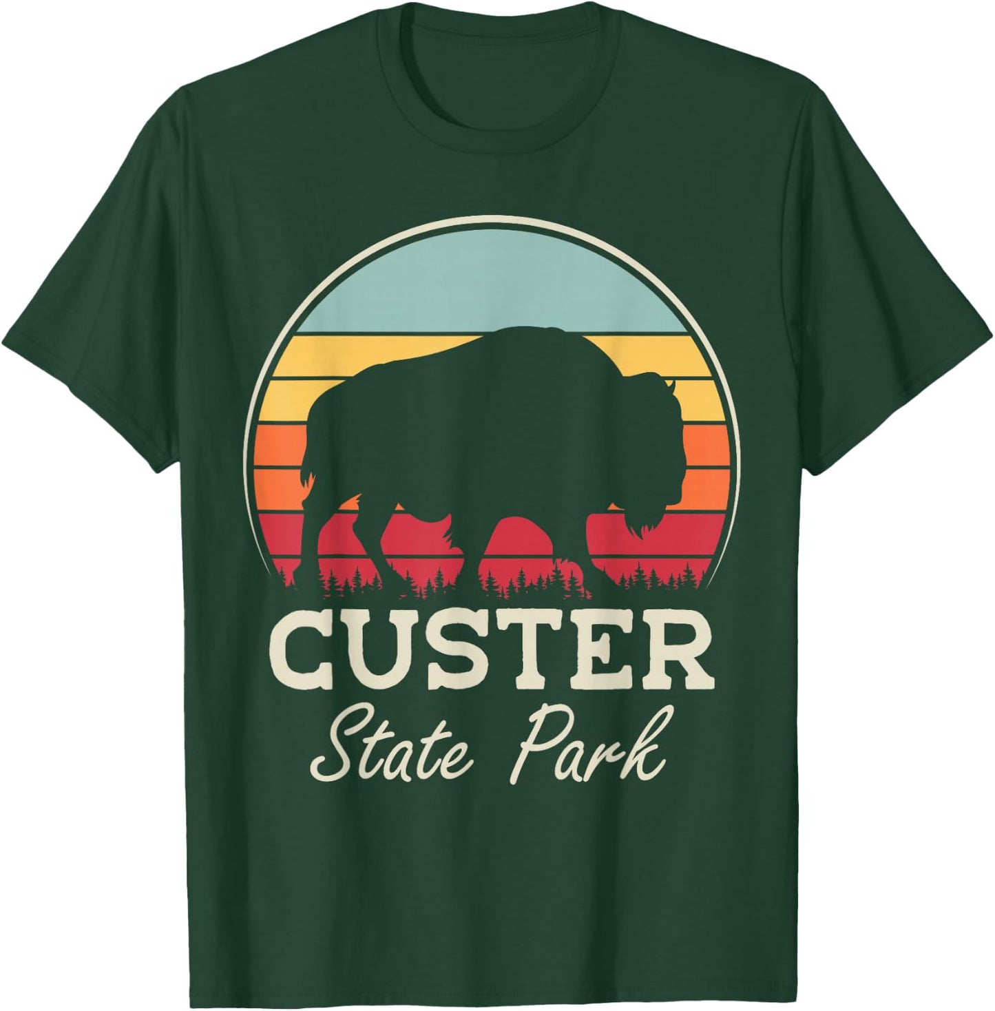 Custer State Park South Dakota Bison Lovers T-Shirt - T-Shirt | Forest