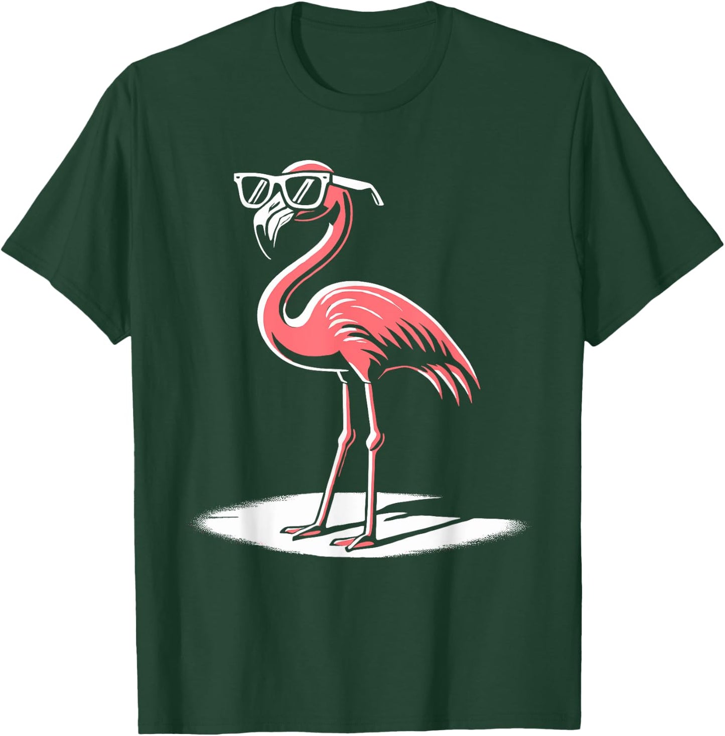 Pink Flamingo in Sunglasses Men Women Kids Funny Flamingo T-Shirt - T-Shirt | Forest