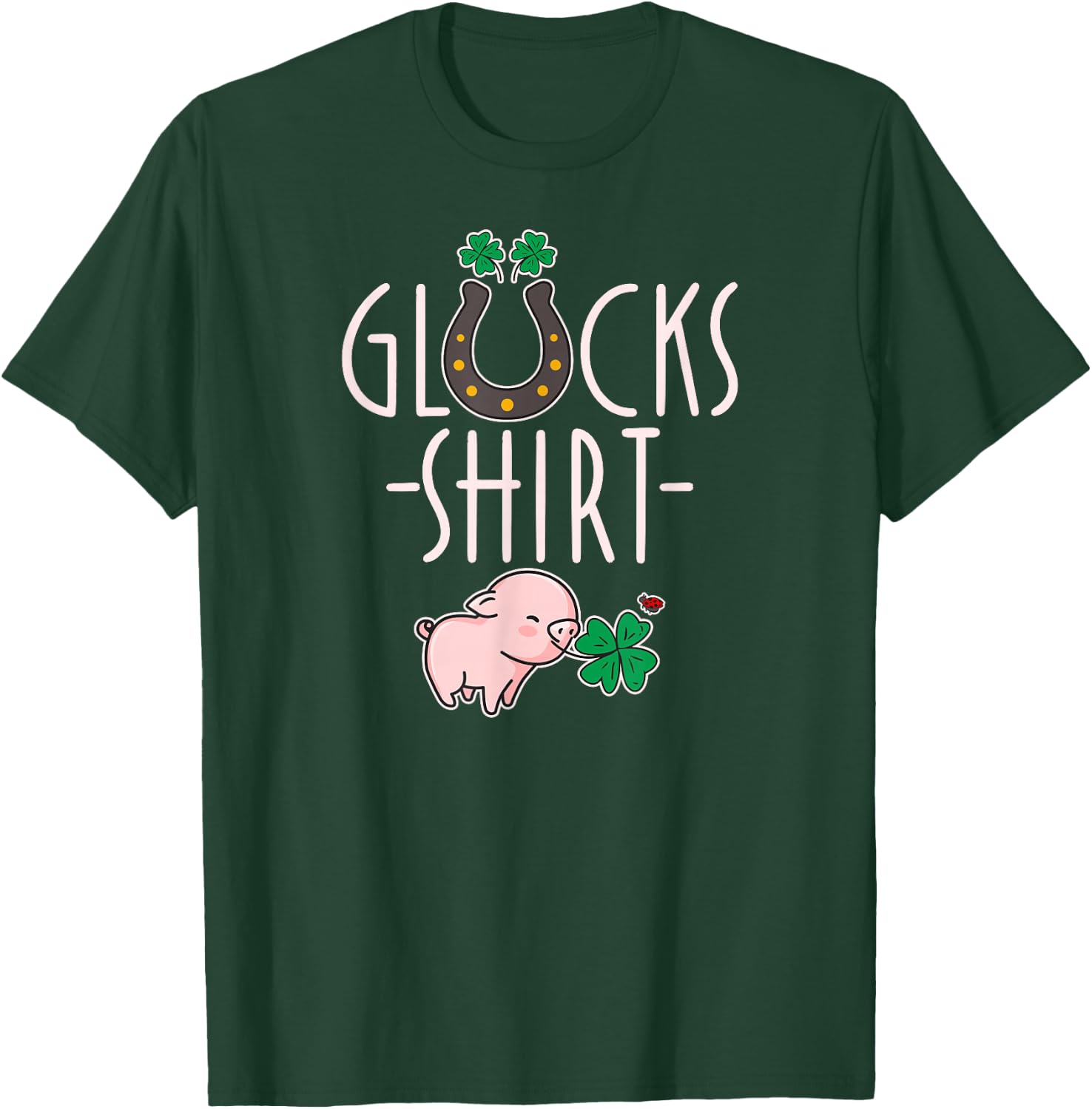 Lucky Shirt – Lucky Charm Exam Graduation School Luck T-Shirt - T-Shirt | Forest