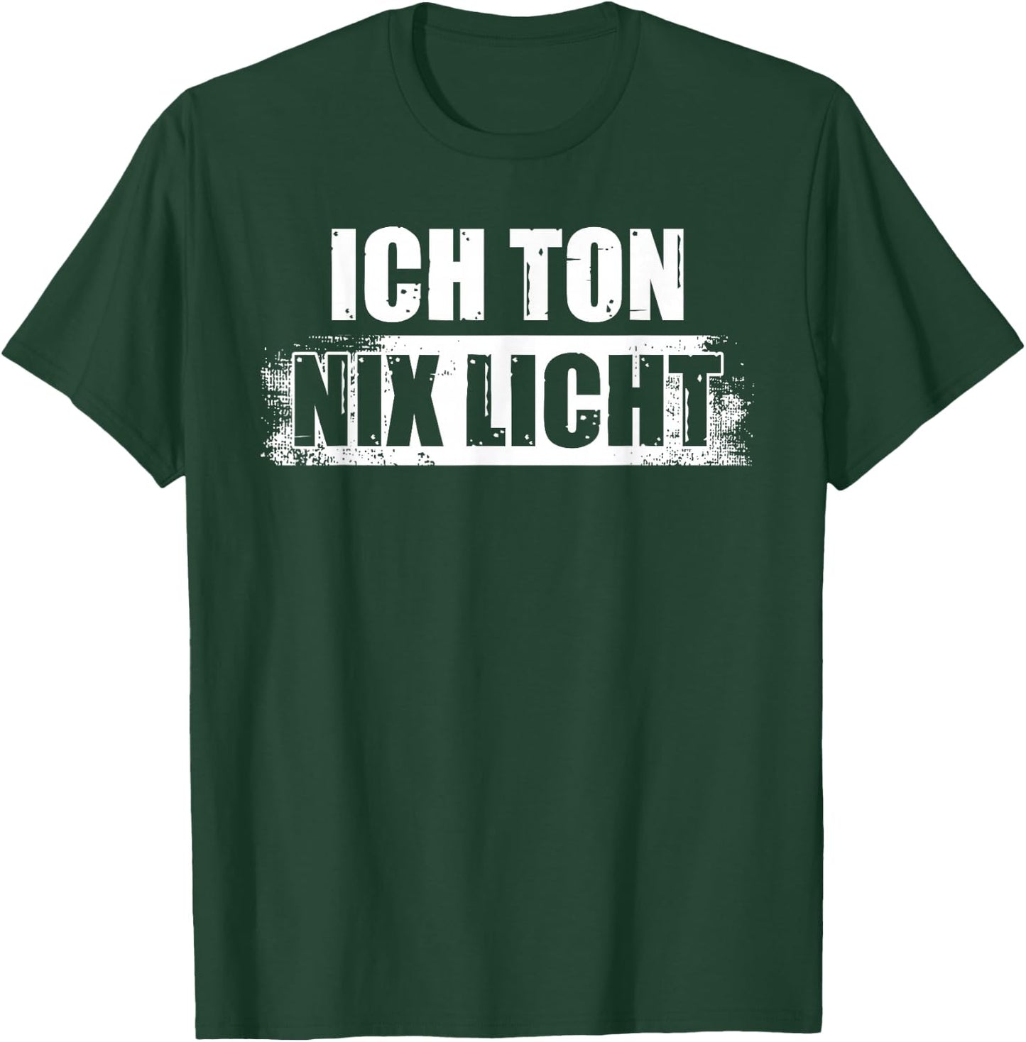 Ich Ton nix Licht Tonmeister Toningenieur Tontechniker T-Shirt - T-Shirt | Forest