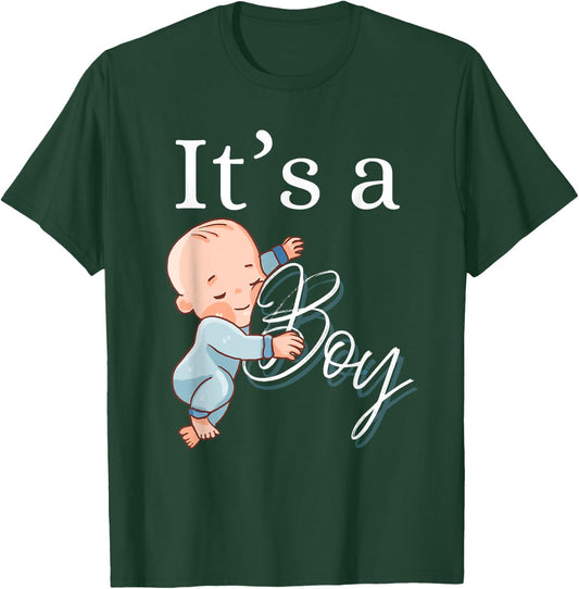 It's a boy 2024 , black T-Shirt - T-Shirt | Forest