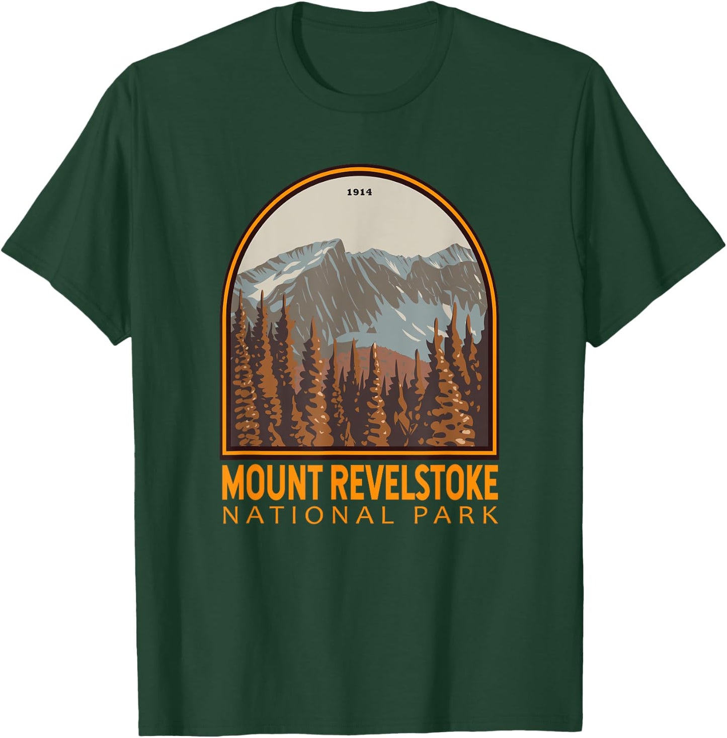 Mount Revelstoke National Park Canada Vintage Emblem T-Shirt - T-Shirt | Forest