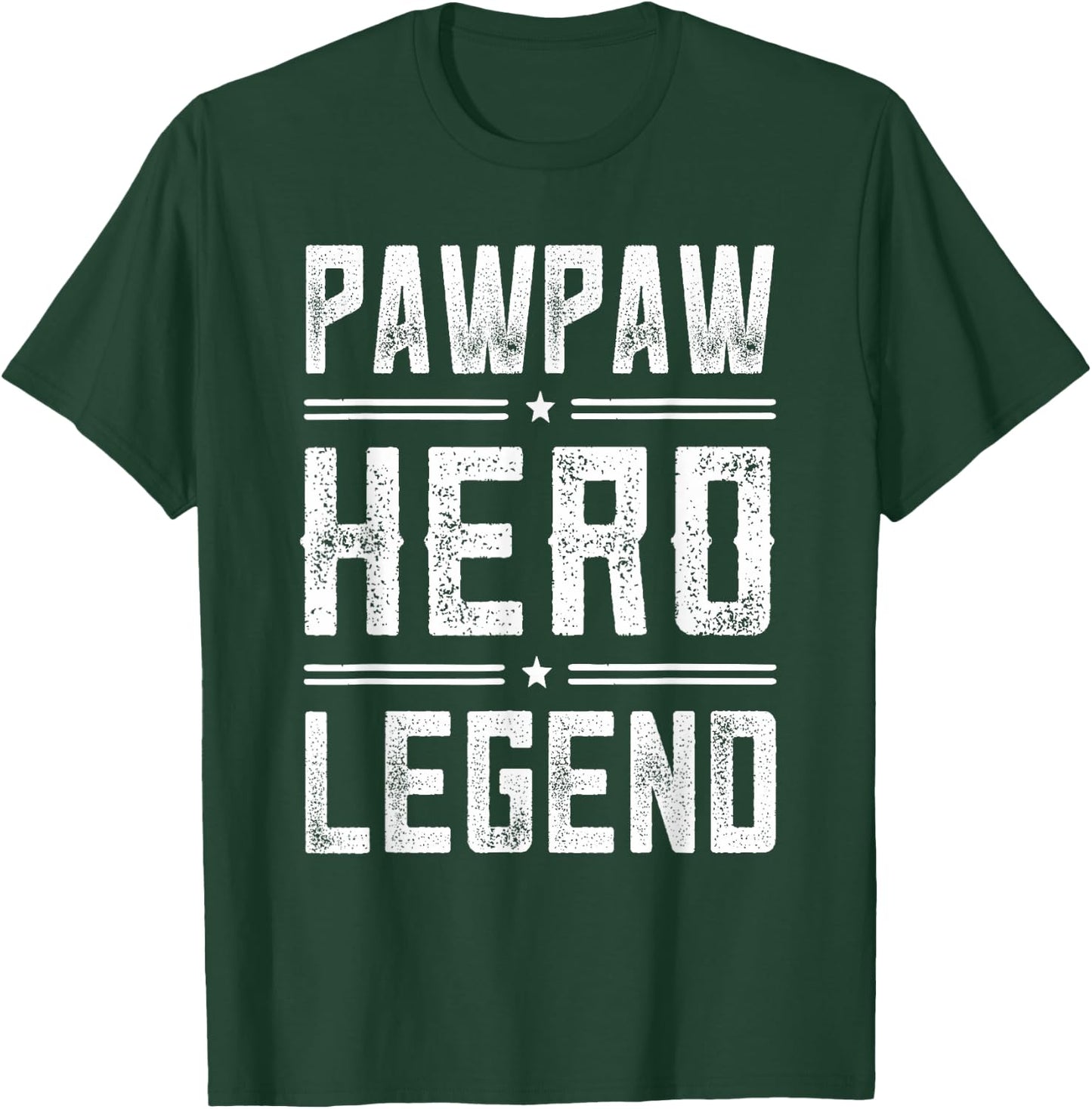 Pawpaw Hero Legend - Vintage Distressed Pawpaw T-Shirt - T-Shirt | Forest