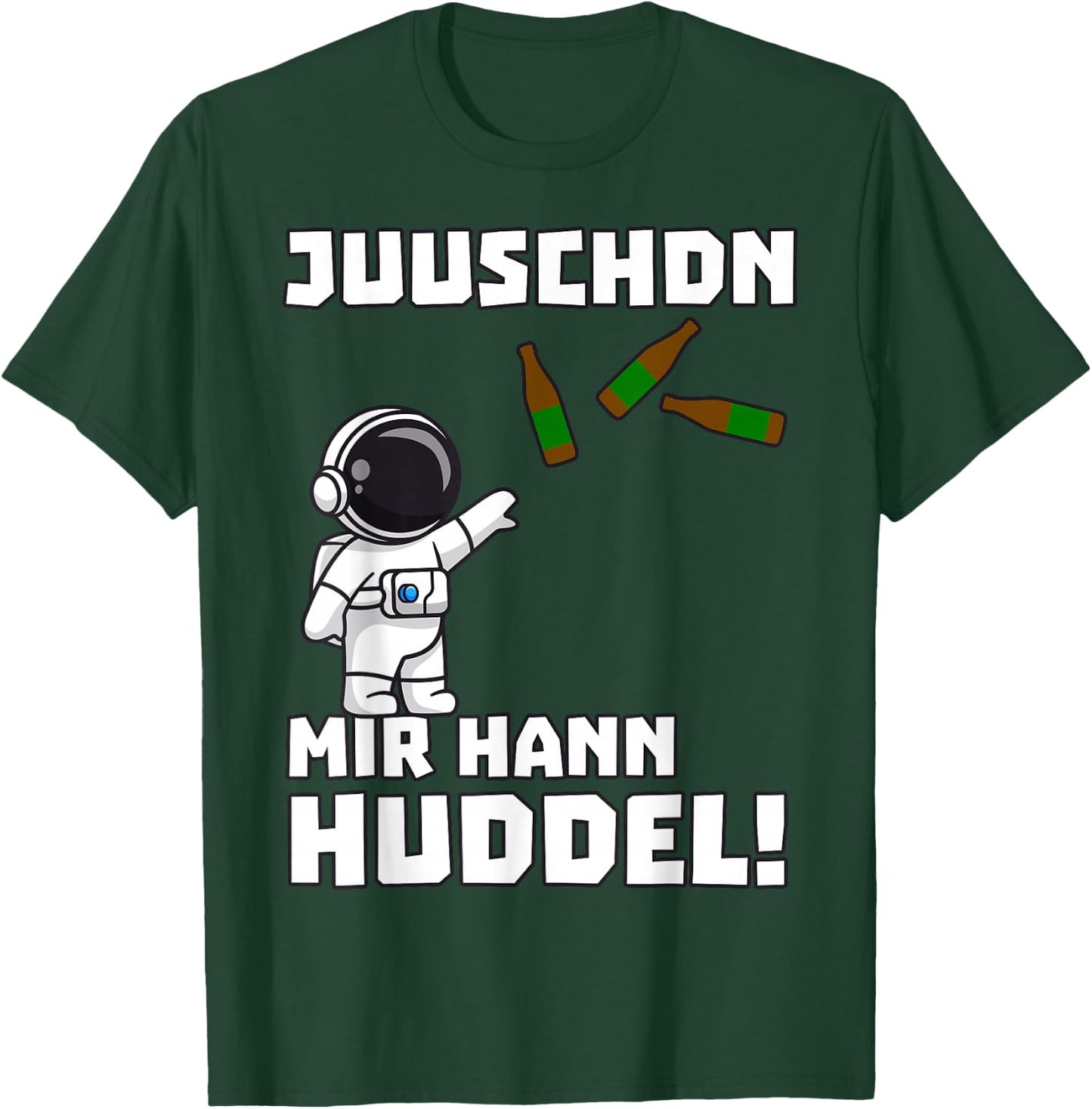 Saarland Dialekt UrPils Astronaut mir hann Huddel Spruch T-Shirt - T-Shirt | Forest