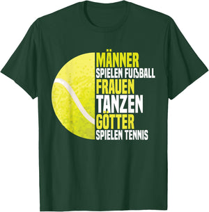 Lustiges Tennisplatz Tennisspieler Tennistrainer T-Shirt - T-Shirt | Forest