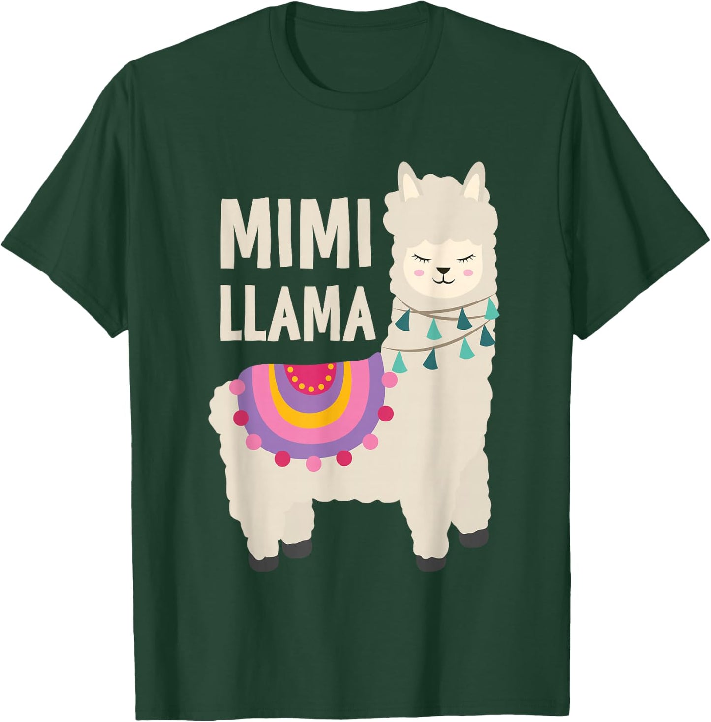 Mimi Llama Mimi Of The Birthday Llama Party Family T-Shirt - T-Shirt | Forest
