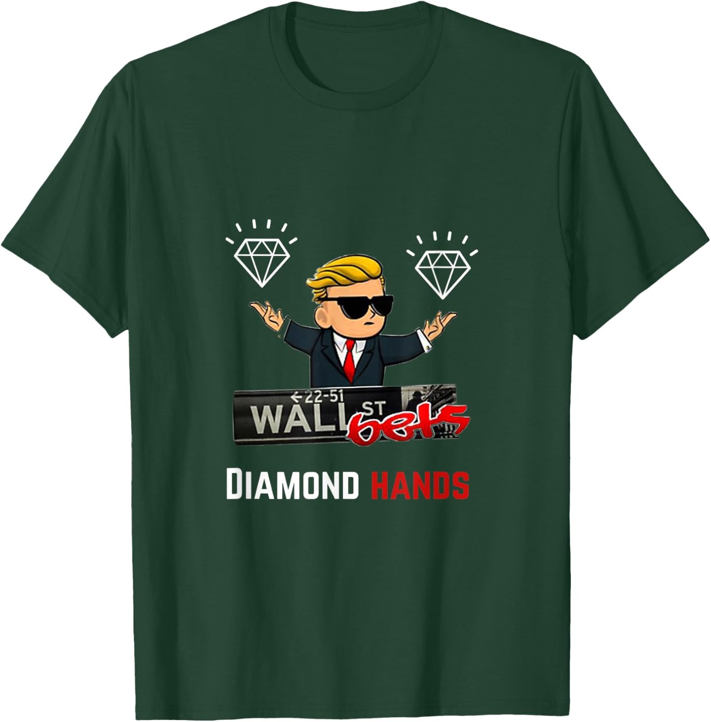 Wall Street Bets Diamond Hands T-Shirt - T-Shirt | Forest