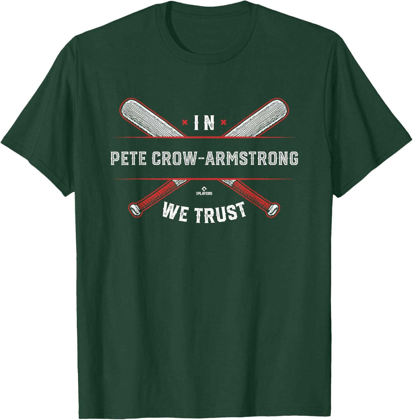 We Trust in Pete Crow-Armstrong Chicago Baseball MLBPA T-Shirt - T-Shirt | Forest