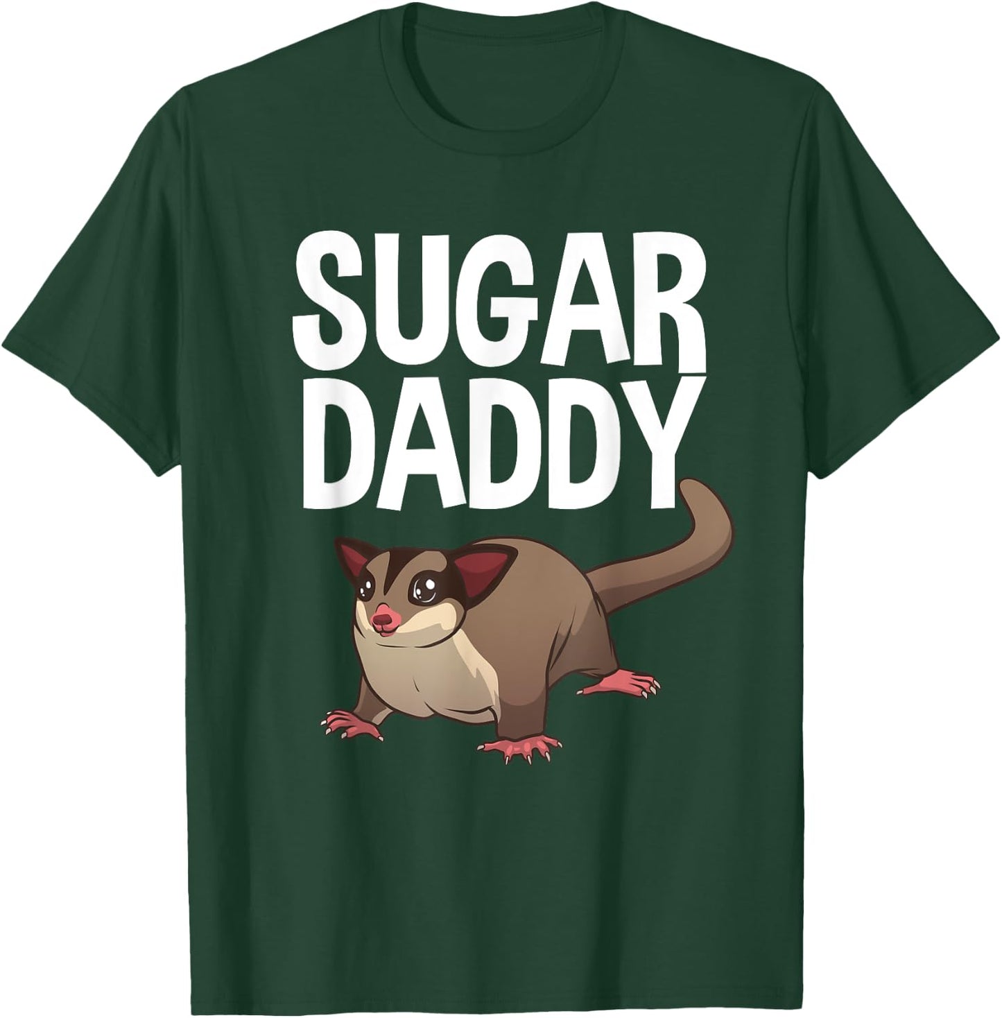 Funny Sugar Dad Design Daddy Sugar Glider Gliding T-Shirt - T-Shirt | Forest