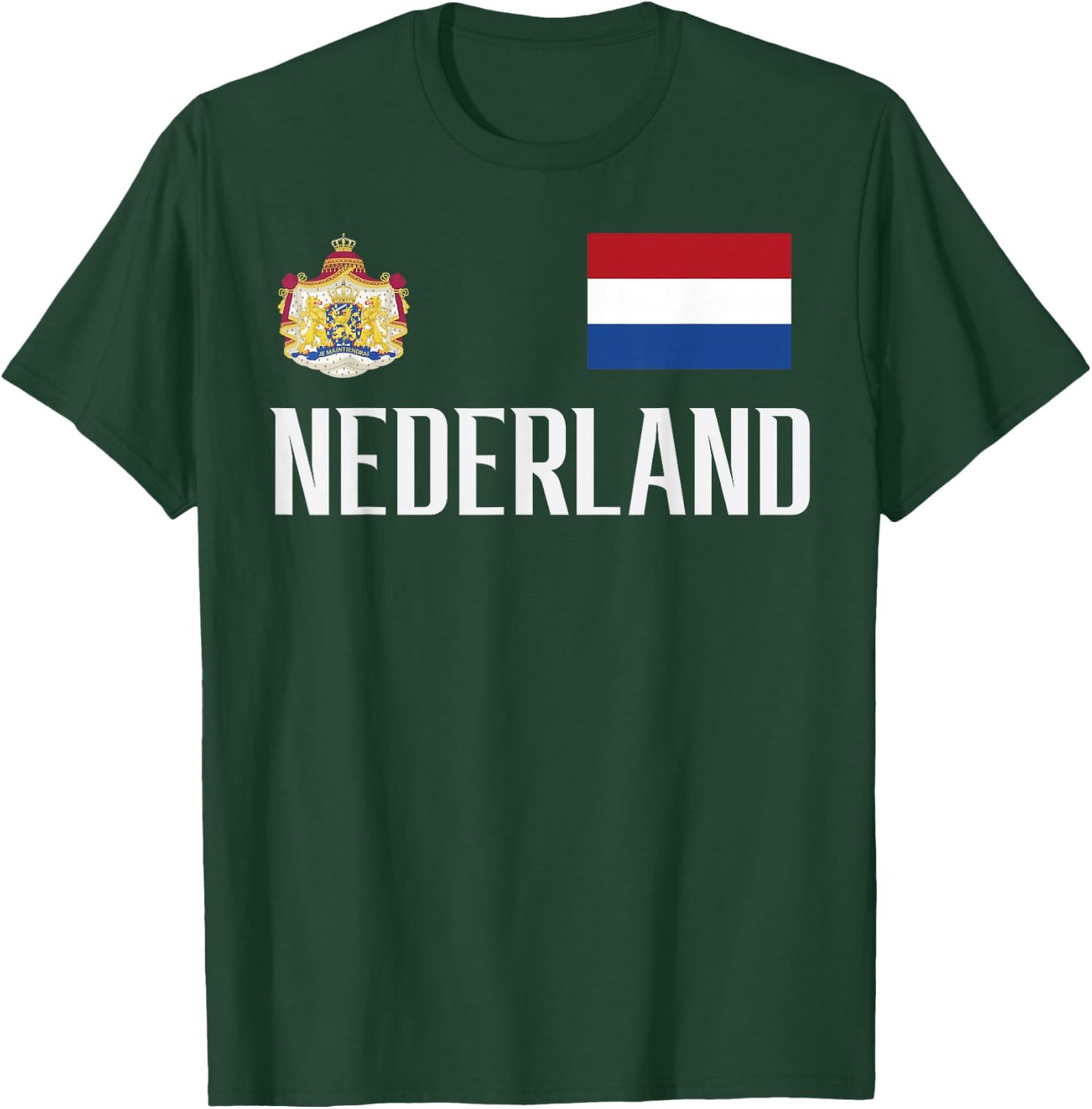 Netherlands Nederland Football Soccer Fan Men Women Kids T-Shirt - T-Shirt | Forest