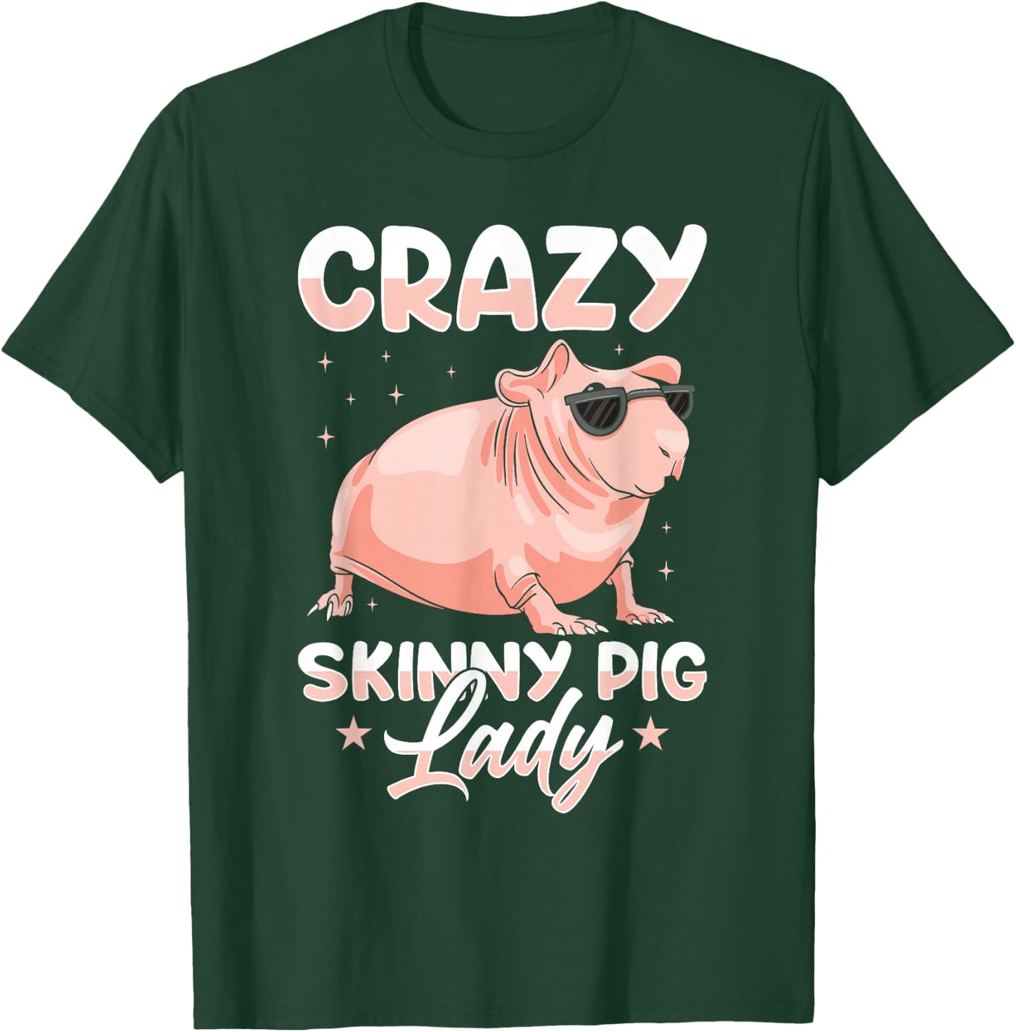 Hairless Guinea Pig Skinny Pig Owner Cavy Rodent Pet T-Shirt - T-Shirt | Forest